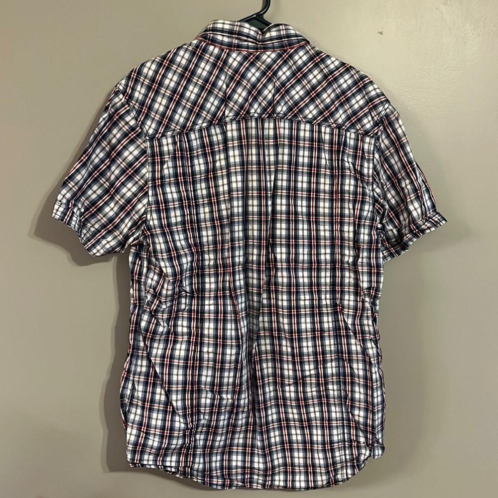Mens Buffalo Button Down Short Sleeve Shirt Size Large - Picture 3 of 4